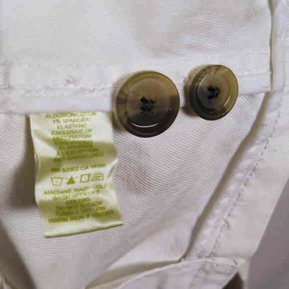 Sigrid Olson Women's Medium White Button-Down Blazer - Picture 6 of 12